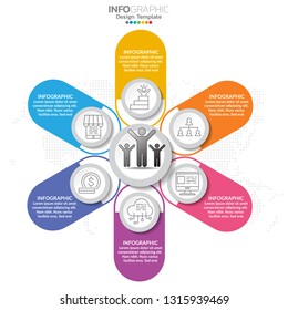 Infographic elements with icon and option.
