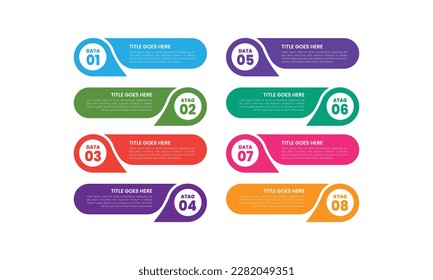 Infographic elements with icons. Vector eps10 illustration