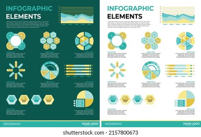 Infographic Elements Illustration Set DarkLight