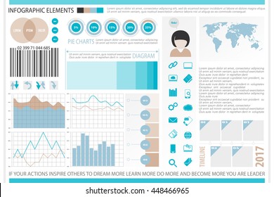 infographic elements, internet technology icons. vector time line diagram, social media timetable. pie chart info graphic tools. financial statistic business growth report presentation banners design