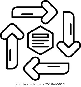 Infographic elements Line vector Icon Design