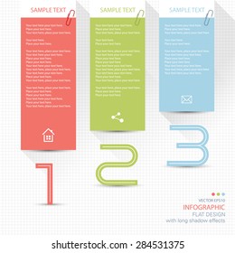 Infographic elements - memo post it notes