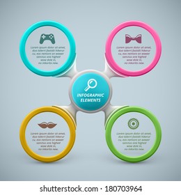 Infographic elements, modern banner, eps 10.