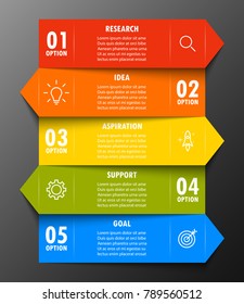 Infographic elements in modern fashion 