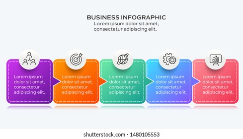 Infographic elements. Modern infograph template. Can use for workflow layout, data, banner, business, presentation. Vector illustration