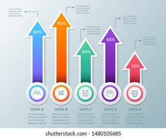 Infographic elements. Modern infograph template. Can use for workflow layout, data, banner, business, presentation. Vector illustration