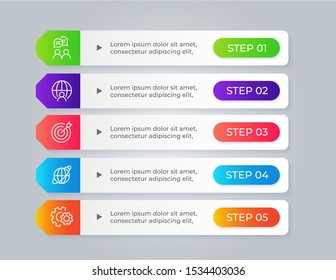 Infographic elements. Modern infograph template. Can use for workflow layout, data, banner, business, presentation. Vector illustration