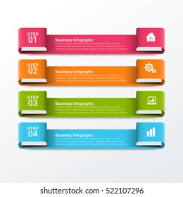 Infographic elements - objects for text and numbers or icons, timeline, process diagram, bar chart, percents graphs, vector eps10 illustration