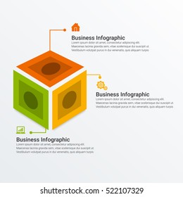 Infographic elements - objects for text and numbers or icons, timeline, process diagram, bar chart, percents graphs, vector eps10 illustration