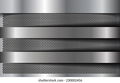 The infographic elements on abstract metallic background