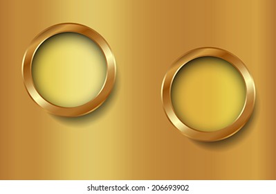 The infographic elements on metallic background