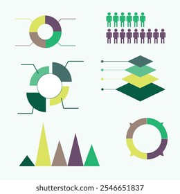 Infographic elements pack. business vector illustration for presentation, booklet, website, blog, workflow layout, brochure, banner, card, step up options, web design, poster, flyer, timeline