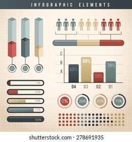 Infographic Elements : Paper Background : Vector Illustration