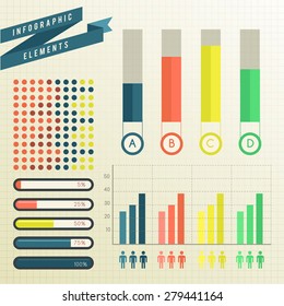 Infographic Elements : Paper Background : Vector Illustration