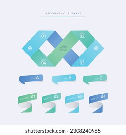 Infographic Elements in Pastel Tones.