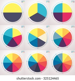 Pie Chart With 9 Sections