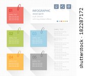 Infographic elements - post it note 