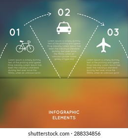 infographic elements Semicircle for business concepts with icons.