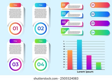 infographic elements set for business and corporate
