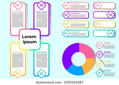 infographic elements set for business and corporate