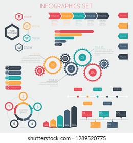 Infographic Elements Set - Data Analysis, Charts, Graphs - vector EPS10