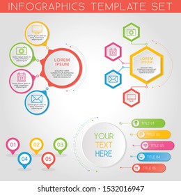 
Infographic Elements Set - Data Analysis, Charts, Graphs - vector EPS10 