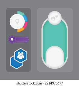 infographic elements, set icons design