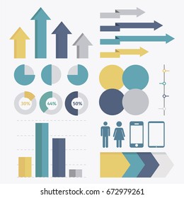 Infographic Elements Set. Vector Illustration