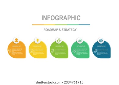 infographic elements  template, business concept with  5 steps  , minimal multi color design for workflow layout, diagram, annual report, web design.Creative banner, label vector