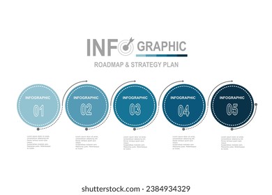 infographic elements  template, business concept with, 5 steps,  multi color circle shape design for workflow layout, diagram, annual report, web design.Creative banner, label vector