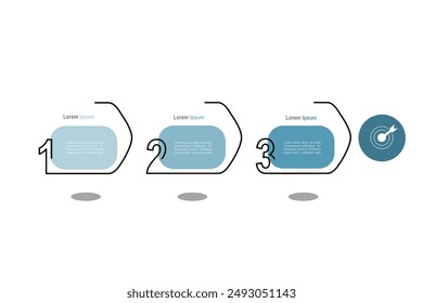 infographic elements template, business concept with 3 steps, pentagon shapes design for workflow layout, diagram, annual report, web design.Creative banner, label vector