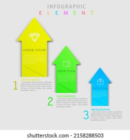 Infographic elements template vector Premium 