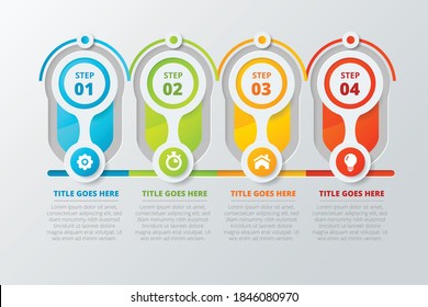 Plantilla gráfica de información de negocios de elementos y herramientas de infografía, que se puede utilizar para presentación, diseño web o diagrama de flujo de trabajo