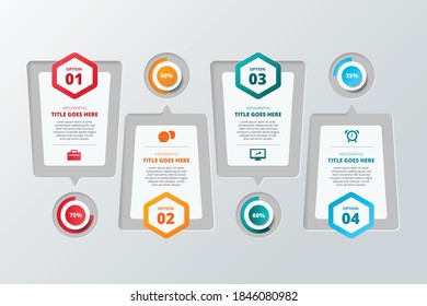 Infographic elements & tools business info graphic template, can be used for presentation, web or workflow diagram layout