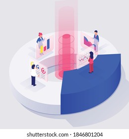 Infografische Elemente & Tools Business-Infografik-Vorlage für Präsentations-, Web- oder Workflow-Diagramme