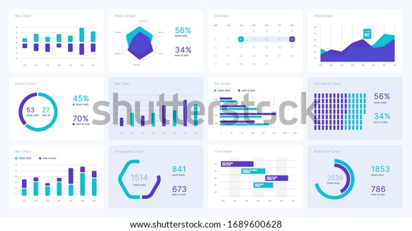 Infographic elements. Use in presentation\
template, flyer, leaflet and corporate report. UI and UX Kit with\
big data\
visualization.