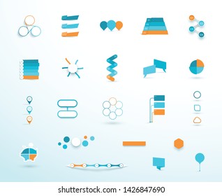 Infographic Elements Vector Big Set Business Resources