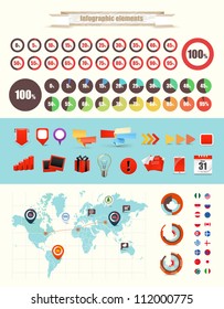 Infographic elements vector collection