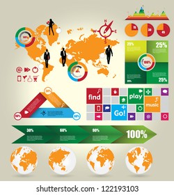 Infographic elements vector collection