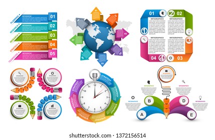 Infographic Elements. Vector design elements. Infographics for business presentations or information banner, workflow layout, flow chart. 