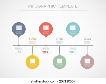 ?olorful infographic elements. Vector design template. Time