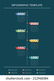 ?olorful infographic elements. Vector design template. Time
