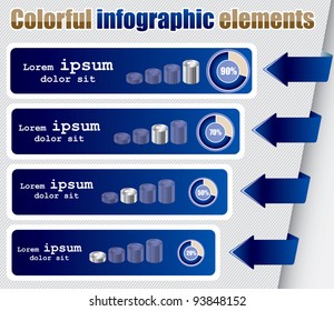 Infographic elements in vector format