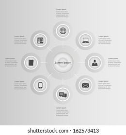 infographic elements. vector graphic business modern template