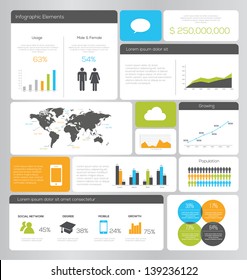 Infographic elements. Vector illustration