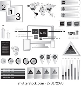 it infographic elements vector illustration 