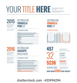 Infographic Elements (Vector Illustration in flat minimalist design style)