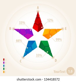 The infographic elements vector illustration with time line.