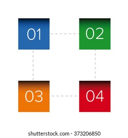 Infographic elements vector square