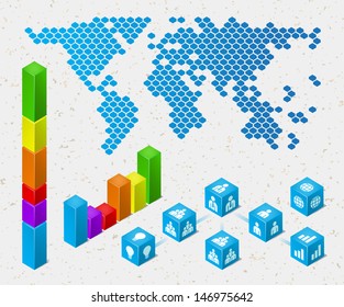 INFOGRAPHIC ELEMENTS Vectorial infographic elements easy for modify.